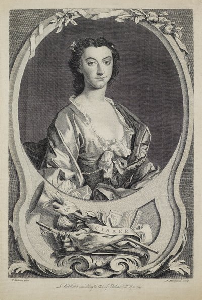 Mrs. Cibber, inciso da J. Marchand (fl.1749), 1749 da Thomas Hudson