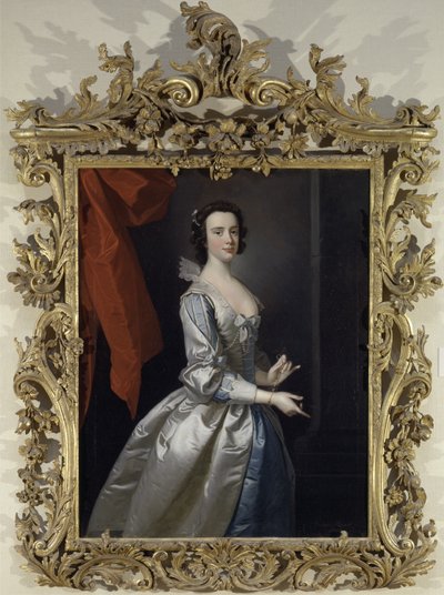Ritratto di una donna, probabilmente Elizabeth Aislabie, di Studley Royal, Yorkshire da Thomas Hudson
