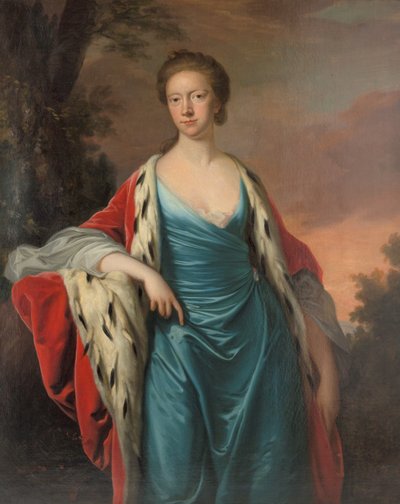 Principessa Maria di Gran Bretagna 1723-1772, Langravina di Assia-Kassel, 1750s da Thomas Hudson