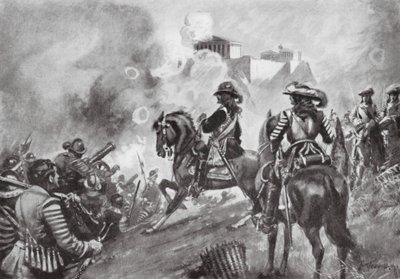 Francesco Morosini bombarda il Partenone da Thomas Hutchison Peddie