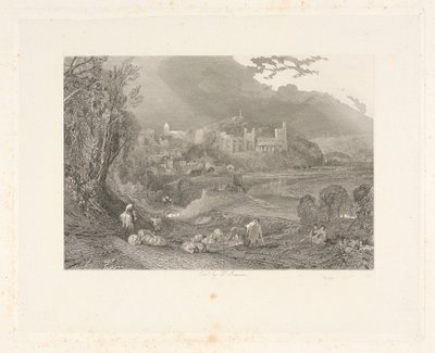 Castello e città di Arundel, Sussex da Thomas Jeavons