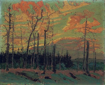 Terra bruciata al tramonto da Tom Thomson