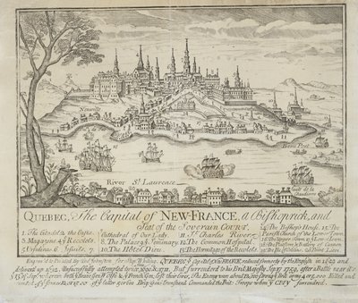 QUEBEC, La Capitale della NUOVA-FRANCIA, un Vescovado e Sede della Corte Sovrana da Thomas Johnston