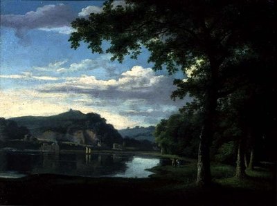 Paesaggio con vista sul fiume Wye, c.1772 da Thomas Jones
