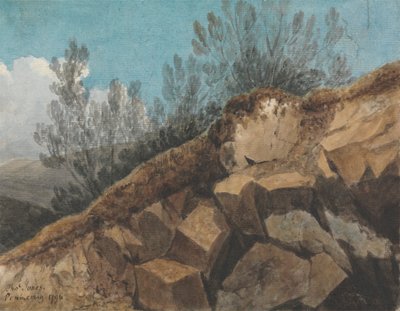 Studio di rocce, vicino a Pencerrig, Galles da Thomas Jones