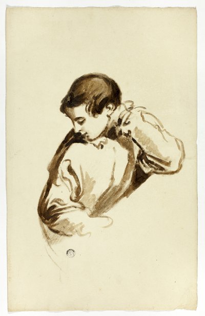 Ragazzo che si gira di lato, mezzo busto da Thomas Jones Barker