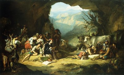 Lo studio di Salvator Rosa nelle montagne degli Abruzzi da Thomas Jones Barker
