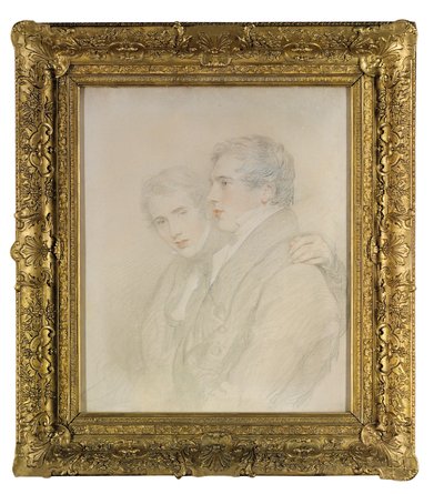 Doppio ritratto di Richard Rowland Bloxam (1797-1877) e Andrew Bloxam (1801-1878), mezzobusto, di profilo, alla vigilia della loro partenza per le Isole Sandwich [Hawaii] nel 1823 da Thomas Lawrence