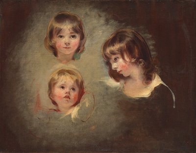 Studi di testa di Emilia Mary, Juliana e Maria Boucherett da Thomas Lawrence