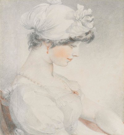Ritratto di Julia Angerstein, mezzo busto, di profilo a destra da Thomas Lawrence