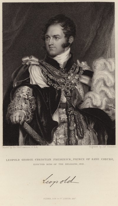 Ritratto di Re Leopoldo I da Thomas Lawrence