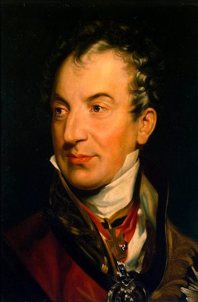 Ritratto di Klemens Wenzel, Principe von Metternich, 1773-1859, 1814-1819 da Thomas Lawrence