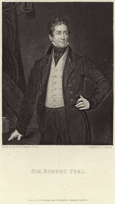 Ritratto di Sir Robert Peel da Thomas Lawrence