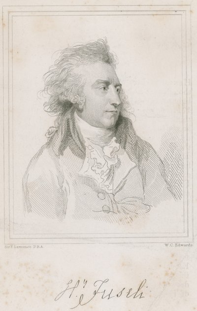 Ritratto del pittore svizzero Henry Fuseli da Thomas Lawrence