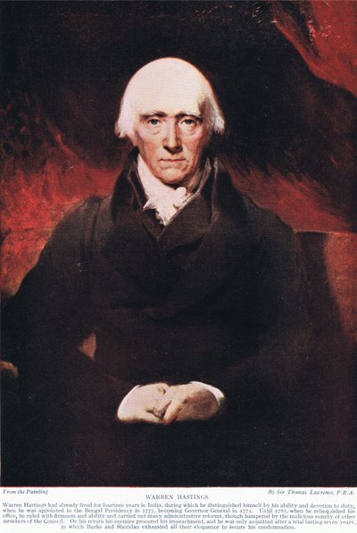 Warren Hastings, illustrazione da 