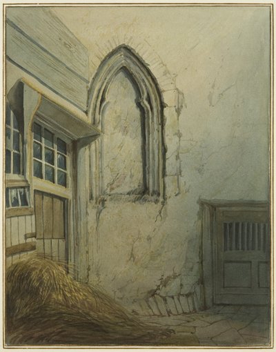 Un piccolo cortile adiacente a un passaggio da Baldwin Street a St Nicholas Street da Thomas Leeson the Elder Rowbotham