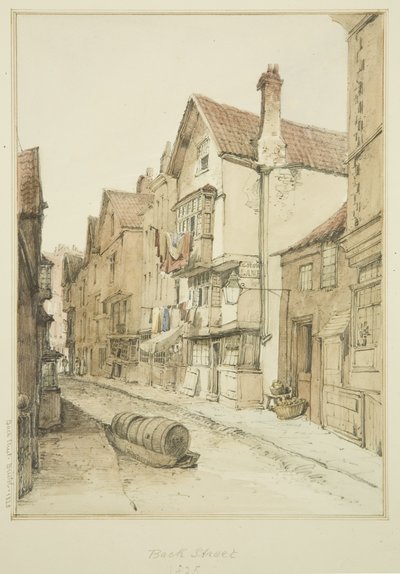 Back Street, guardando a nord da Thomas Leeson the Elder Rowbotham