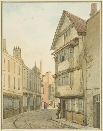 Back Street, vista nord verso Baldwin Street da Thomas Leeson the Elder Rowbotham
