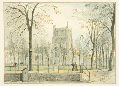 Cattedrale di Bristol e College Green da Thomas Leeson the Elder Rowbotham