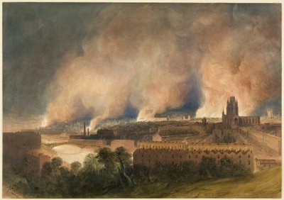 Bristol vista da Pile Hill, la notte del 30 ottobre da Thomas Leeson the Elder Rowbotham