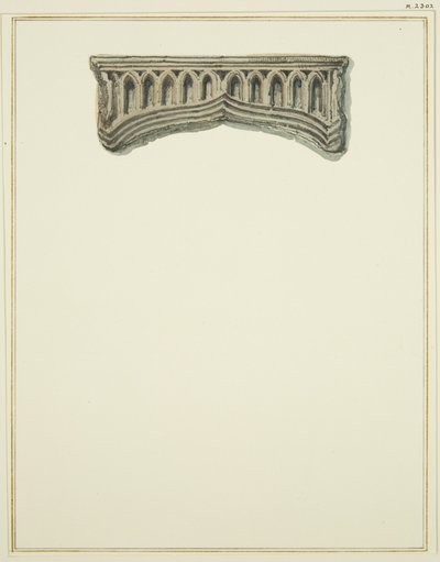 Scultura sulla scala nella casa adiacente al passaggio di Baldwin Street da Thomas Leeson the Elder Rowbotham
