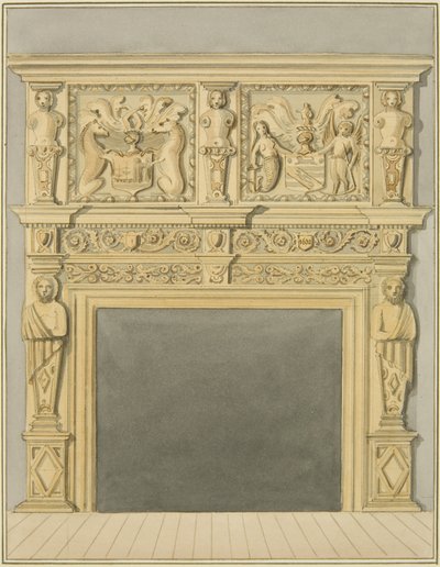 Camino datato 1632, a 128 Redcliffe Street da Thomas Leeson the Elder Rowbotham