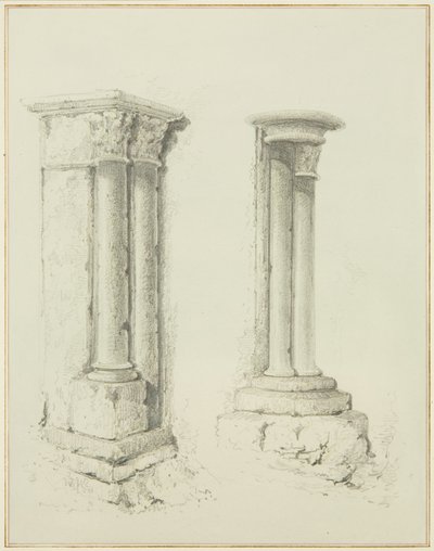 Colonne nei locali di Mereweather tra Via Nicholas e Via Corn da Thomas Leeson the Elder Rowbotham