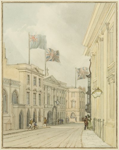 Corn Street dalla Council House da Thomas Leeson the Elder Rowbotham