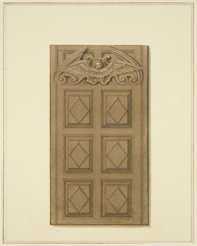 Porta a sinistra dei locali di Mereweather tra Nicholas Street e Corn Street da Thomas Leeson the Elder Rowbotham