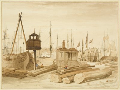 Eastern Wapping Dock, con il varo del barca 