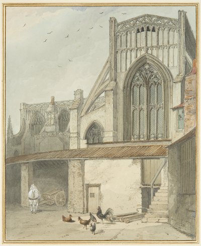 Estremità del transetto nord di St Mary Redcliffe da Thomas Leeson the Elder Rowbotham