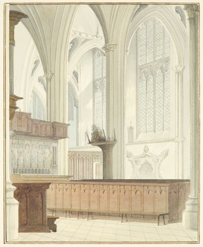 Interno della Cattedrale di Bristol, vicino all