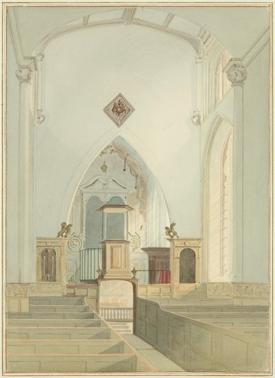Interno della Chiesa di San Giovanni da Thomas Leeson the Elder Rowbotham