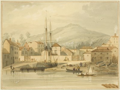 Limekiln Dock, Hotwell Road, con il brigantino 