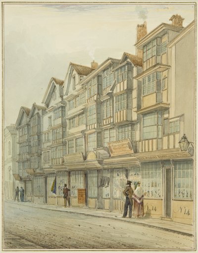 Guardando su Broad Street da Thomas Leeson the Elder Rowbotham