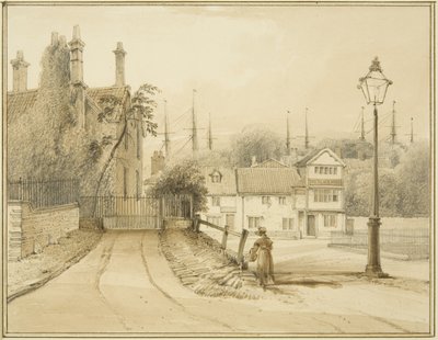 Lower College Green, o College Square da Thomas Leeson the Elder Rowbotham