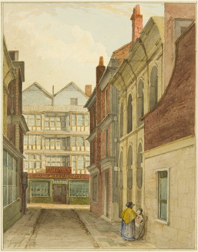 Mary-le-Port Street vista dal mercato del formaggio da Thomas Leeson the Elder Rowbotham