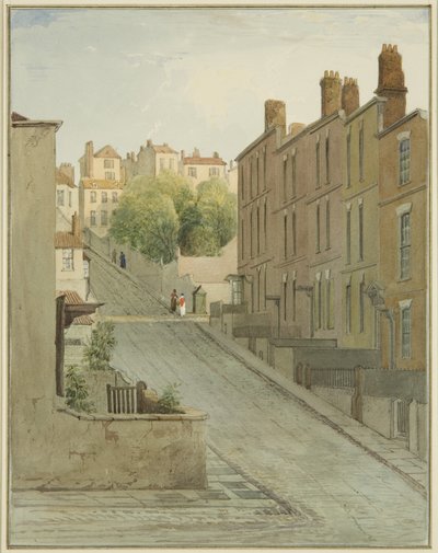 Montague Street e case su Kingsdown da Thomas Leeson the Elder Rowbotham