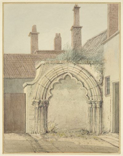 Vecchio portale della casa prebendale dai chiostri della Cattedrale di Bristol da Thomas Leeson the Elder Rowbotham
