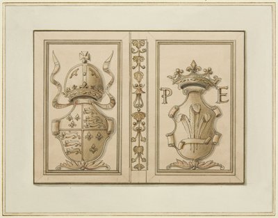 Stemmi reali da 46 Baldwin Street da Thomas Leeson the Elder Rowbotham