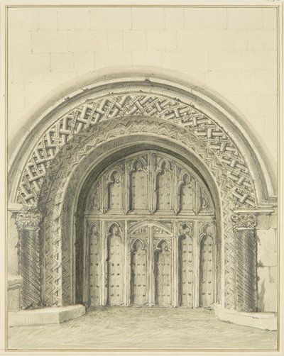 Portale ad arco più piccolo adiacente al Decanato della Cattedrale di Bristol da Thomas Leeson the Elder Rowbotham