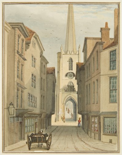 Torre di San Giovanni e parte di Christmas Street da Thomas Leeson the Elder Rowbotham