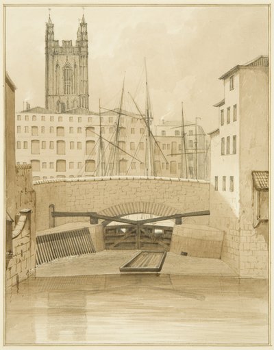 Ponte di Pietra con Paratoie da Thomas Leeson the Elder Rowbotham