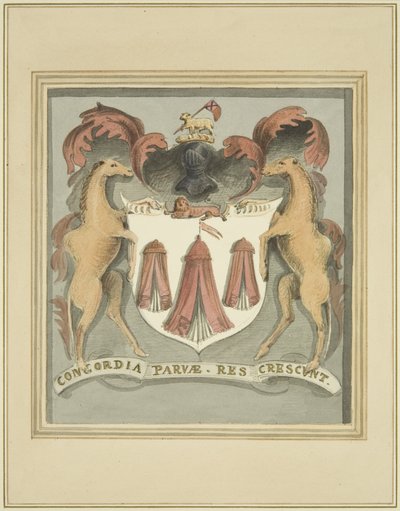 Stemmi dei Sarti sulle case di riposo dei Merchant Taylors da Thomas Leeson the Elder Rowbotham