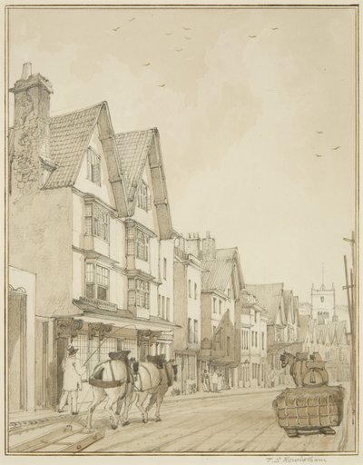 Temple Street, guardando a nord da Thomas Leeson the Elder Rowbotham