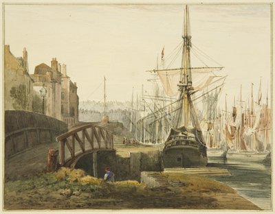 The Butts, vicino al Molo di Toms (Tombs) da Thomas Leeson the Elder Rowbotham