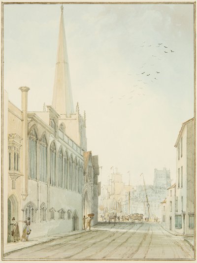 La Chiesa di San Giovanni sul Muro, vista verso il molo da Thomas Leeson the Elder Rowbotham