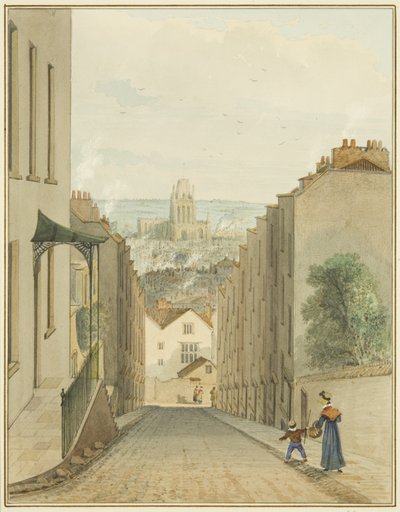 Vista dalla cima di Lodge Street da Thomas Leeson the Elder Rowbotham
