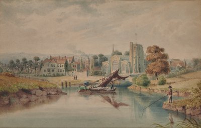 Maidstone dal fiume da Thomas Light Merritt