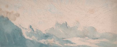 Nuvola leggera sopra una formazione alpina da Thomas Lindsay